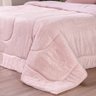 Coberdrom Duetto Plush Casal Malha 100% Algodão 200x220cm Rosa Pó - 3