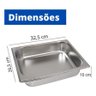 Cuba Gastronomica Buffet Gn Inox 1/2 X 100mm Com Tampa - 1