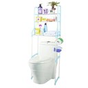 Ver imagem 2 de Estante Rack Desmontavel 3 Prateleiras Portatil para Banheiro Lavanderia Vaso Sanitario Toalhas