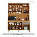 Ver imagem 5 de Cozinha Compacta 6 Portas 1 Gaveta Nápoles Marrom/Cinamomo/Cinza Acetinado