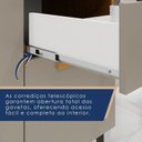 Ver imagem 7 de Cozinha Compacta 6 Portas 1 Gaveta Nápoles Marrom/Cinamomo/Cinza Acetinado