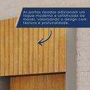 Ver mais imagens de Cozinha Compacta 6 Portas 1 Gaveta Nápoles Marrom/Cinamomo/Cinza Acetinado