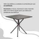 Ver mais imagens de Conjunto Sala de Jantar Mesa Quadrada 75x75cm Tampo Ardósia Indiana 4 Cadeiras Rio Prata/Paraopeba/Mart