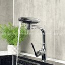 Ver imagem 5 de Torneira Monocomando Cozinha Misturador Rotaçao 360 Graus Agua Quente Fria Quatro Jatos Mesa Bancada