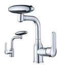 Ver imagem 1 de Torneira Monocomando Cozinha Misturador Rotaçao 360 Graus Agua Quente Fria Quatro Jatos Mesa Bancada