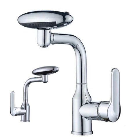 Torneira Monocomando Cozinha Misturador Rotaçao 360 Graus Agua Quente Fria Quatro Jatos Mesa Bancada