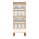 Ver imagem 4 de Cristaleira 2 Portas de Vidro 3 Prateleiras 1 Gaveta Tifany Espresso Móveis