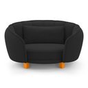 Ver imagem 1 de Mini Cama Poltrona Pet Lary Baby para Cachorro Veludo Preto - Abmaza