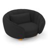 Mini Cama Poltrona Pet Lary Baby para Cachorro Veludo Preto - Abmaza - 7