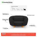 Ver imagem 3 de Mini Cama Poltrona Pet Lary Baby para Cachorro Veludo Preto - Abmaza