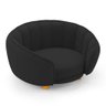 Mini Cama Poltrona Pet Lary Baby para Cachorro Veludo Preto - Abmaza - 6