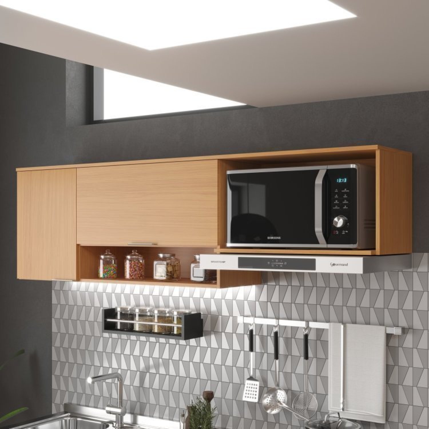 Cozinha Modulada 6 Portas e 2 Gavetas Alice - 9