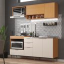 Ver imagem 4 de Cozinha Modulada 6 Portas e 2 Gavetas Alice Yescasa Laranja/Angelin Preiun/Off White