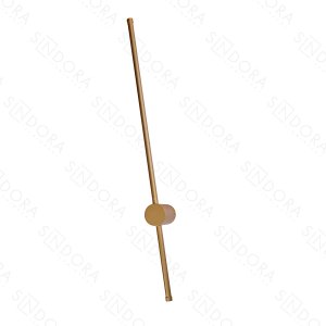 Arandela 80cm 8w 3000k 1200lm Bivolt Metal Dourado+silicone