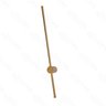 Arandela 80cm 8w 3000k 1200lm Bivolt Metal Dourado+silicone - 1