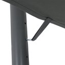 Ver imagem 4 de Ombrelone Suspenso Bel Veneza 3 Metros Cinza Guarda Sol com Base de Apoio P/ Piscina, Varanda, Jardi