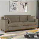 Ver imagem 1 de Sofá Living Vintage 3 Lugares 200cm em Linho Slim