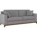 Ver imagem 2 de Sofá Living Vintage 3 Lugares 200cm em Linho Slim