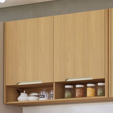 Armário de Cozinha Aéreo 120cm 2 Portas Marina Freijó L01 - Mpozenato