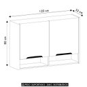 Ver imagem 5 de Armário de Cozinha Aéreo 120cm 2 Portas Marina Freijó L01 - Mpozenato