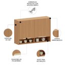 Ver imagem 4 de Armário de Cozinha Aéreo 120cm 2 Portas Marina Freijó L01 - Mpozenato