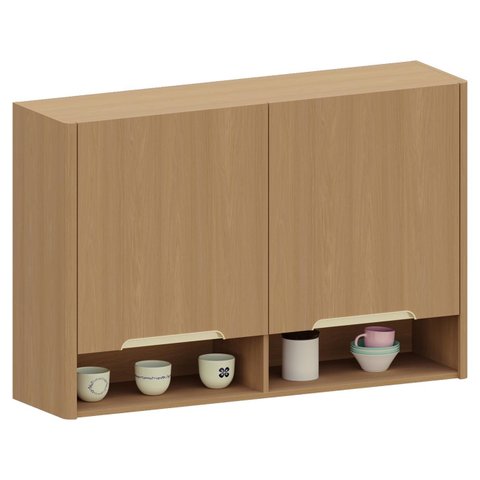 Armário de Cozinha Aéreo 120cm 2 Portas Marina Freijó L01 - Mpozenato