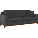 Ver imagem 2 de Sofá Living Vintage 3 Lugares 200cm em Linho Slim