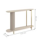 Ver imagem 3 de Aparador Buffet Olimpo 135cm Off White para Sala
