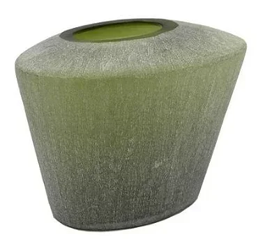 Vaso de Vidro Verde- 29,5 x 21,5 x 24,5 - 1