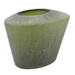 Vaso de Vidro Verde- 29,5 x 21,5 x 24,5