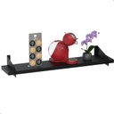 Ver imagem 6 de 2 Prateleiras Suspensa Estilo Industrial Madeira 50cm Fs P:preto