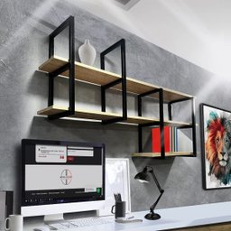 Prateleira Decorativa Industrial Suspensa Mdf 1,00 - 7