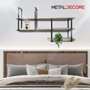 Ver imagem 4 de Prateleira Decorativa Industrial Suspensa Mdf 1,00