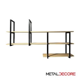 Prateleira Decorativa Industrial Suspensa Mdf 1,00 - 3