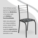 Ver imagem 7 de Conjunto Sala de Jantar Mesa Quadrada 70x70cm Tampo Granito Topázio 4 Cadeiras Rio