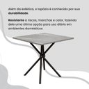 Ver mais imagens de Conjunto Sala de Jantar Mesa Quadrada 70x70cm Tampo Granito Topázio 4 Cadeiras Rio Preto/Paraopeba/Fosco