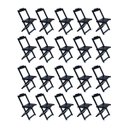 Ver imagem 1 de Kit 20 Cadeiras de Madeira Dobravel Preto