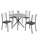 Ver imagem 2 de Conjunto Sala de Jantar Mesa Quadrada 70x70cm Tampo Granito Topázio 4 Cadeiras Rio