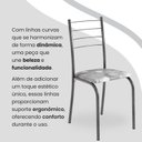 Ver imagem 6 de Conjunto Sala de Jantar Mesa Quadrada 70x70cm Tampo Granito Topázio 4 Cadeiras Rio Prata/Paraopeba/Mart
