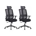Ver imagem 1 de Kit 2 Cadeiras para Escritório Presidente Tela Mesh Comfort Plus