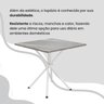 Conjunto Sala de Jantar Mesa Quadrada 70x70cm Tampo Granito Topázio 4 Cadeiras Rio - 8