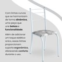 Ver imagem 7 de Conjunto Sala de Jantar Mesa Quadrada 70x70cm Tampo Granito Topázio 4 Cadeiras Rio Branco/Paraopeba