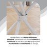 Conjunto Sala de Jantar Mesa Quadrada 70x70cm Tampo Granito Topázio 4 Cadeiras Rio - 9