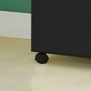 Ver imagem 7 de Armario Multiuso 2 Portas com Rodizio 86 Cm Ar70 Preto Dtall