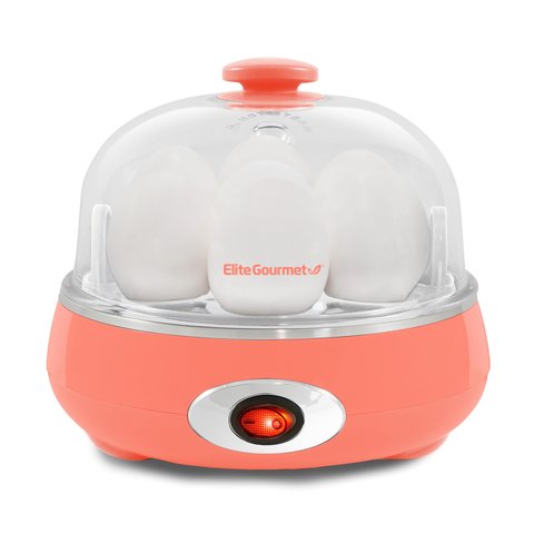Elite Gourmet Egc007c Cozedor de Ovos Elétrico 7 Ovos Coral