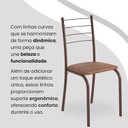 Ver imagem 7 de Conjunto Sala de Jantar Mesa Quadrada 70x70cm Tampo Madeira Mdp 4 Cadeiras Rio