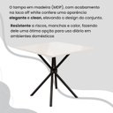 Ver mais imagens de Conjunto Sala de Jantar Mesa Quadrada 70x70cm Tampo Madeira Mdp 4 Cadeiras Rio