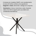 Ver mais imagens de Conjunto Sala de Jantar Mesa Quadrada 70x70cm Tampo Madeira MDP 4 Cadeiras Rio Preto/Paraopeba/Fosco