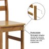 Conjunto com Mesa de Jantar 140cm Retangular e 6 Cadeiras 100% Madeira Maciça Serena Espresso Móveis - 8
