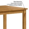 Conjunto com Mesa de Jantar 140cm Retangular e 6 Cadeiras 100% Madeira Maciça Serena Espresso Móveis - 7